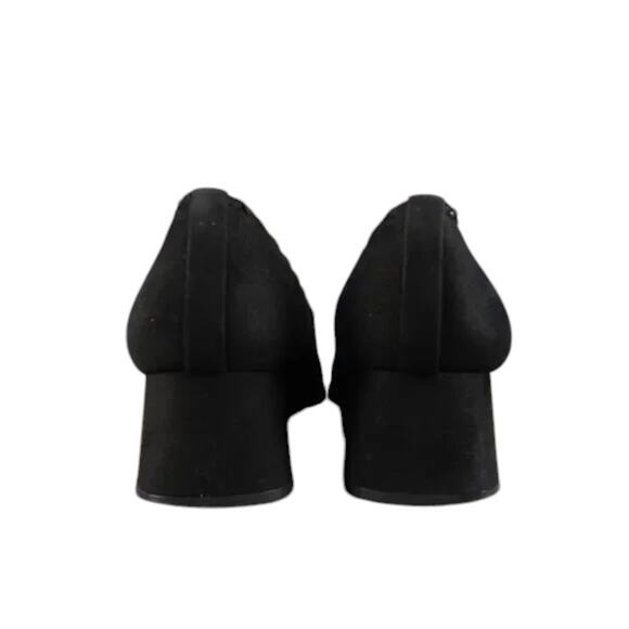 Stuart Weitzman Shoes Womens 8.5 Pumps Square Toe Block Heel Fashion Style Black - Picture 10 of 16